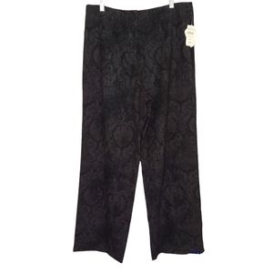 Coldwater Creek Tonal Paisley Pant 14 NWT